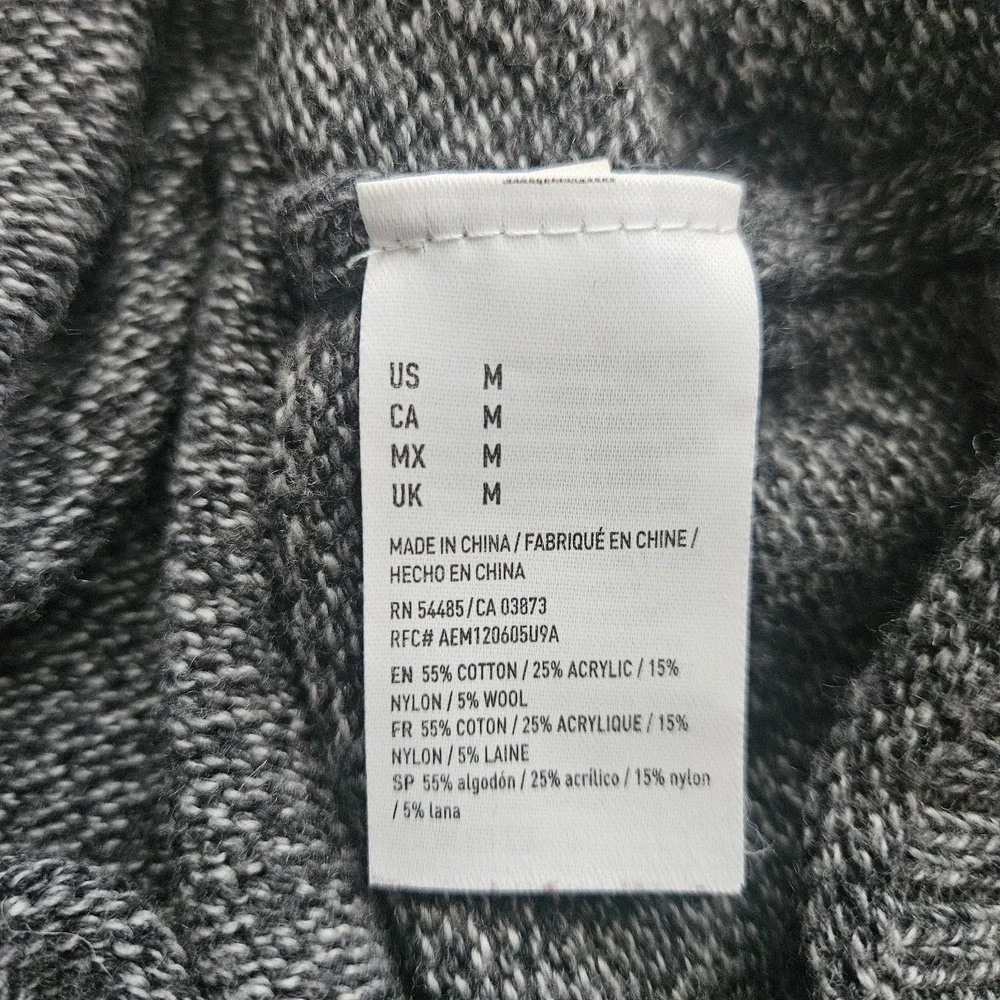 American Eagle Outfitters Seriously Soft Men's 1/4 Button Up Sweater 5% Wool M